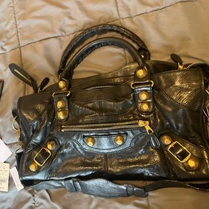 Balenciaga giant studs city bag